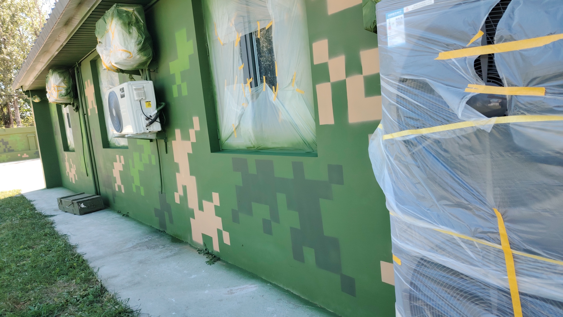 连云港外墙迷彩漆施工多少钱 伪装迷彩漆  